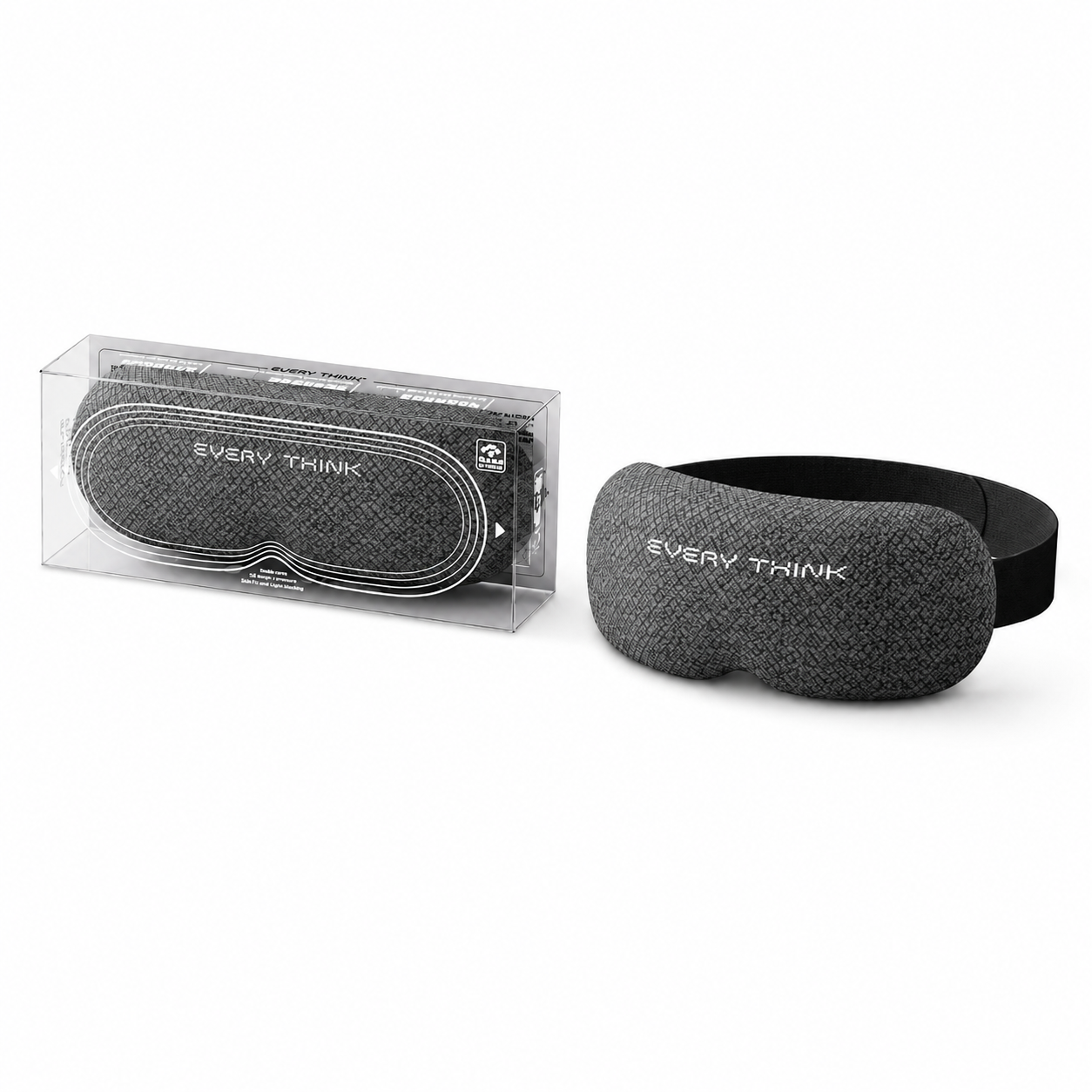 Movable eye cups on the EveClipse sleep mask