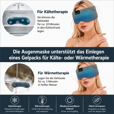 Flat speaker module inside the Serenity Pro sleep mask