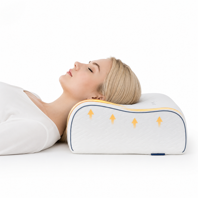 Contoured head, neck and shoulder zones on NeckRise