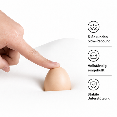 NeckRise pillow shown for a side-sleeping position