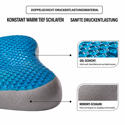 KidsCool pillow dimensions and 7 cm height