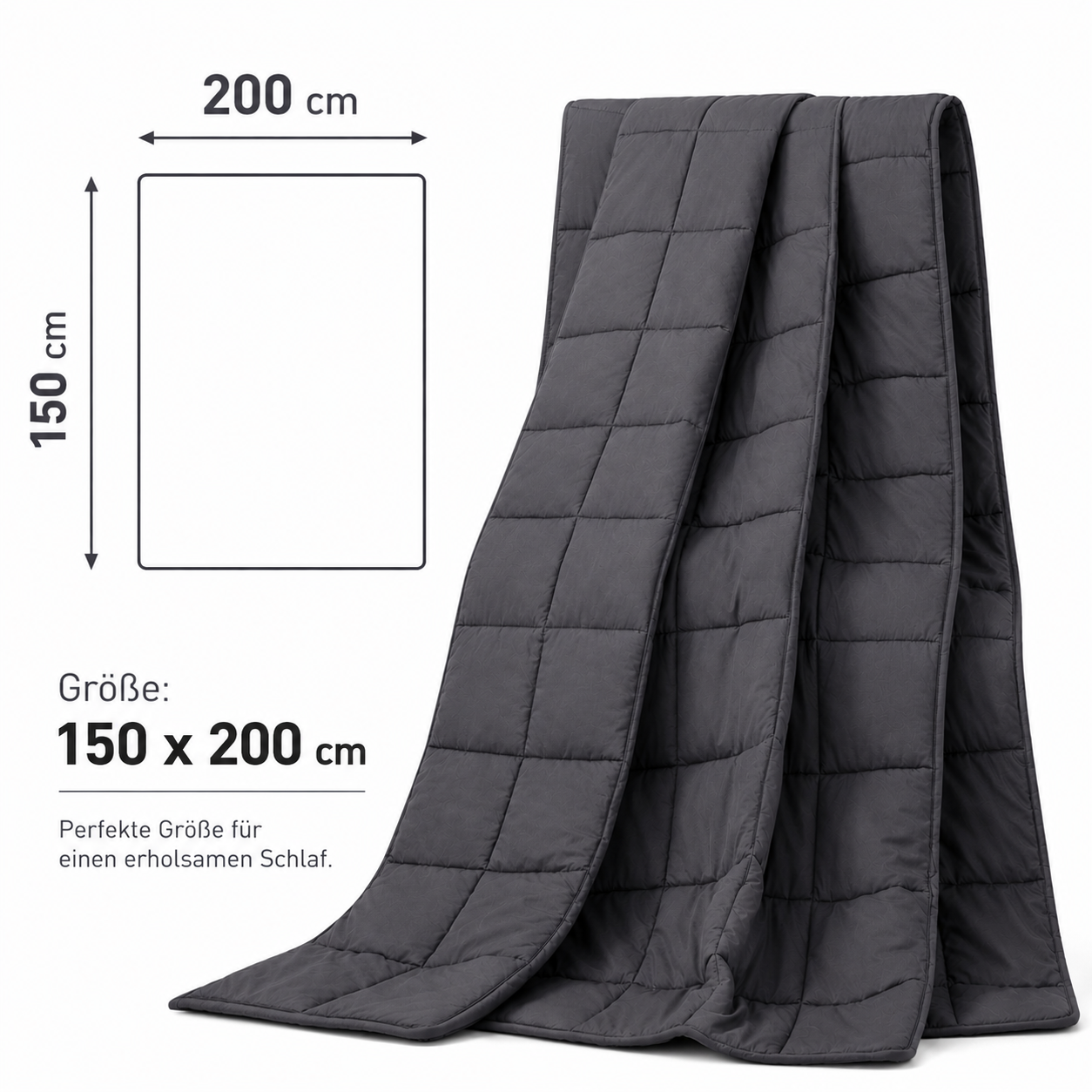 CalmWeight weighted blanket with its carry bag