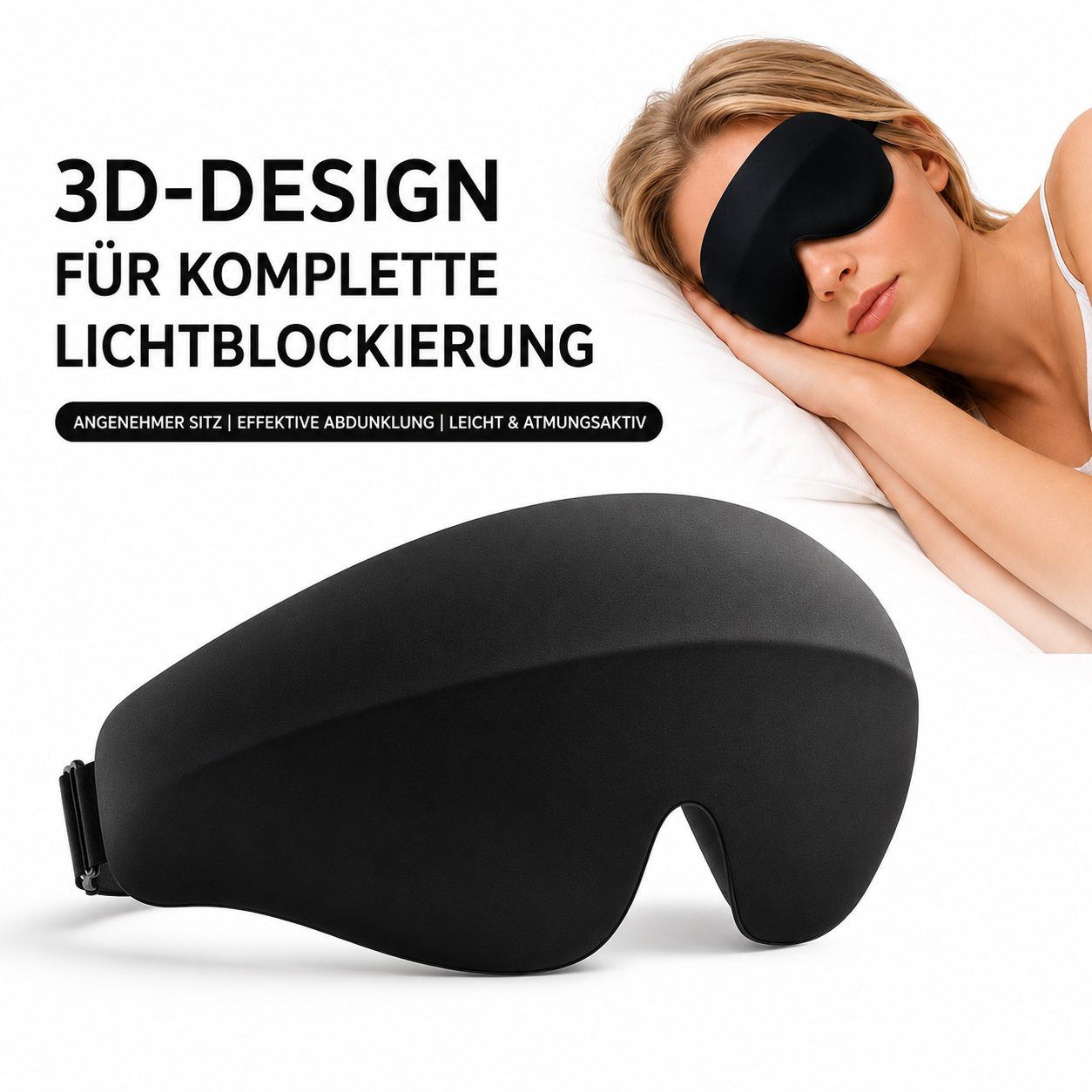 DeepBlack adjustable sleep-mask strap