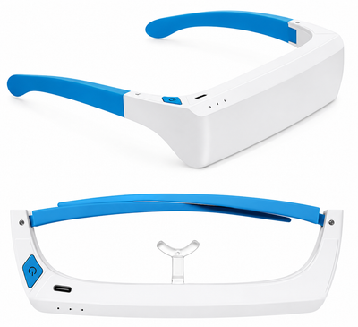 Blue-light mode on the LumaRise Pro glasses
