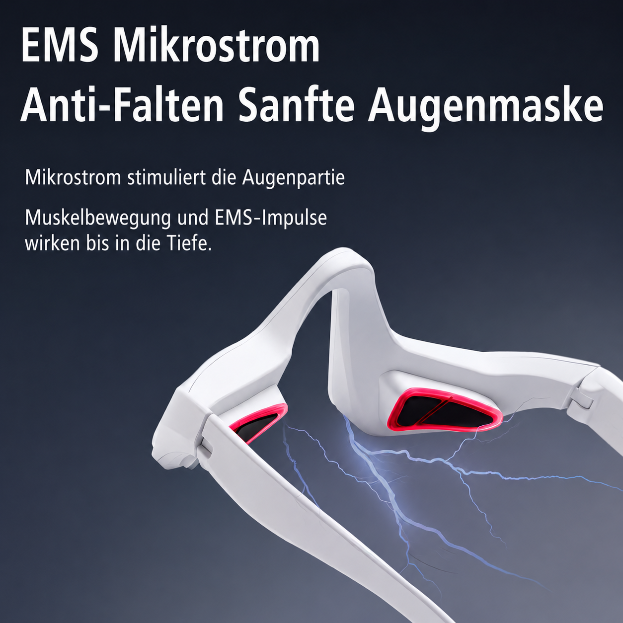 LumiLift Eye EMS mode and intensity controls