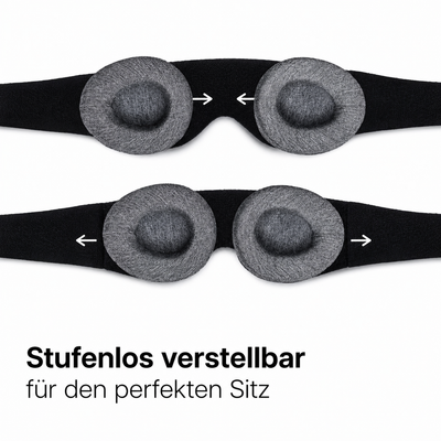 Interior eye space of the SideContour sleep mask