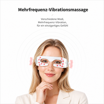 OcuGlow gedragen in trillingsmodus in een Duitstalige afbeelding