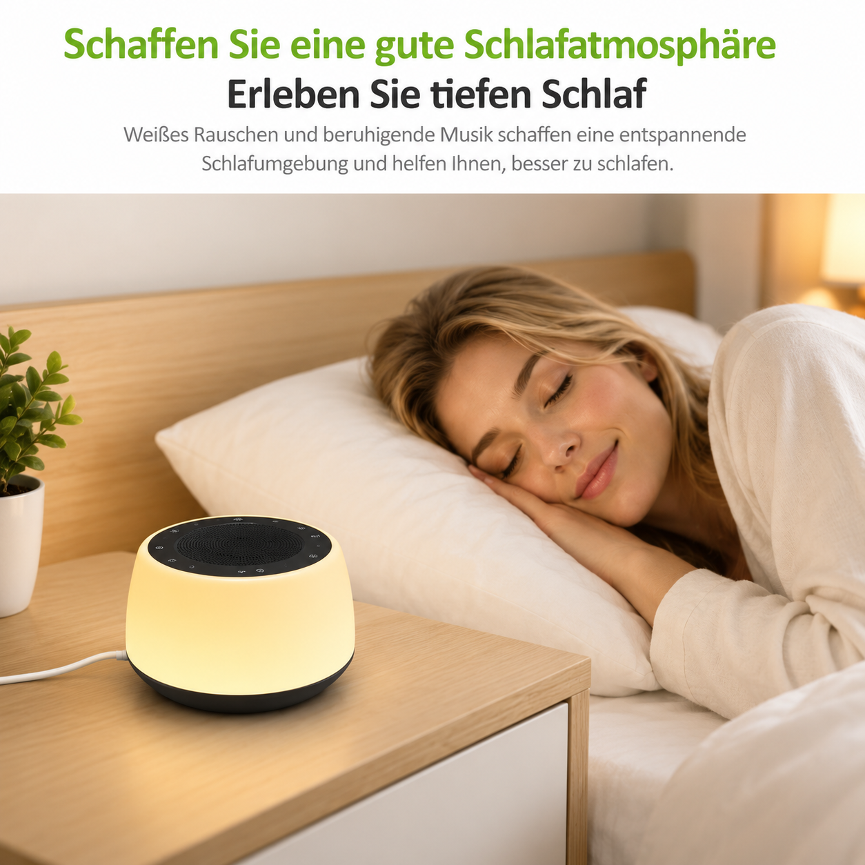 DreamHush — White Noise Machine with Night Light