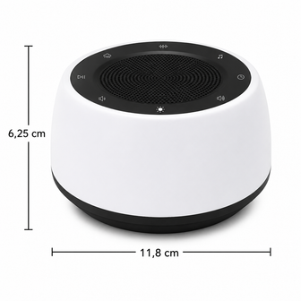 DreamHush dimensions of 11.8 cm wide and 6.25 cm high