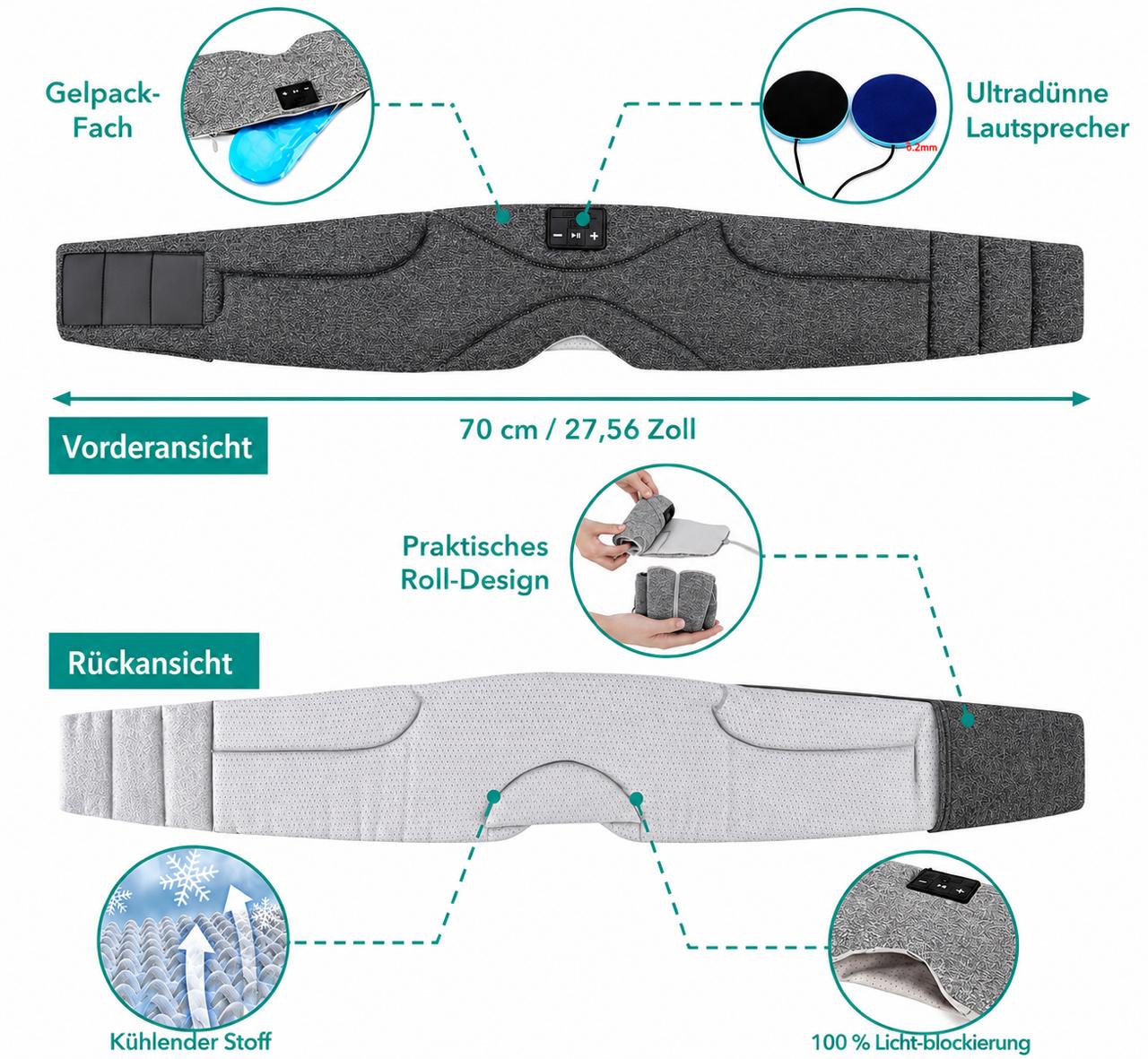 Side controls on the Serenity Pro Bluetooth mask